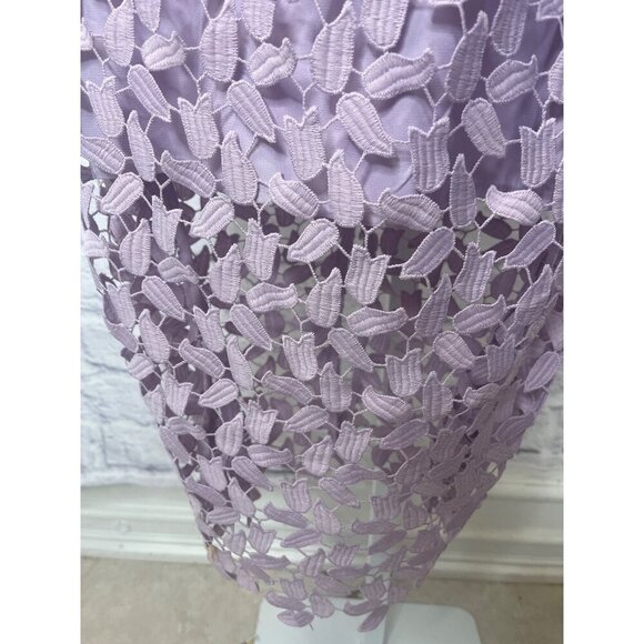 Bardot Gemme Dress Lace Halter Ladies Size 8 Lavender Lilac Color - Picture 6 of 16